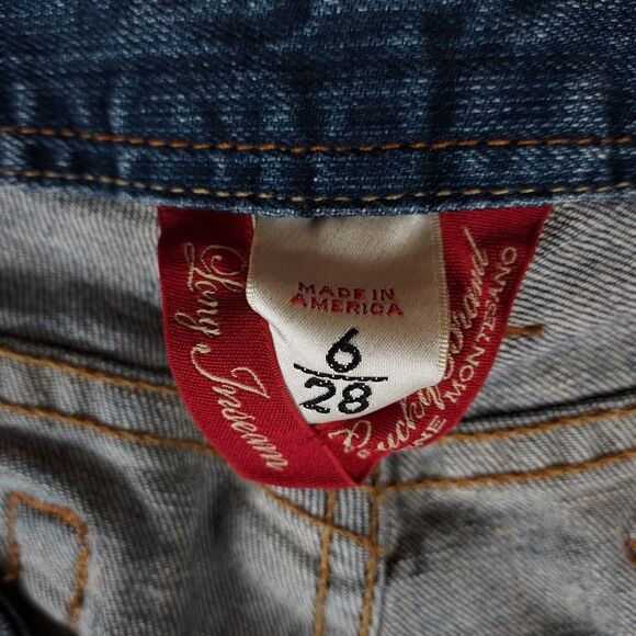 Lucky Brand Wonder Jeans Womens 6/28 Low Rise Bootcut 28x32 Y2K Stretch Blue - Picture 7 of 13